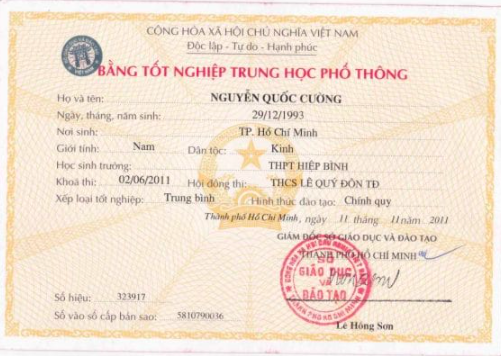 hình ảnh Trước Và Sau Các Năm mẫu Bằng tốt nghiệp thpt từ internet